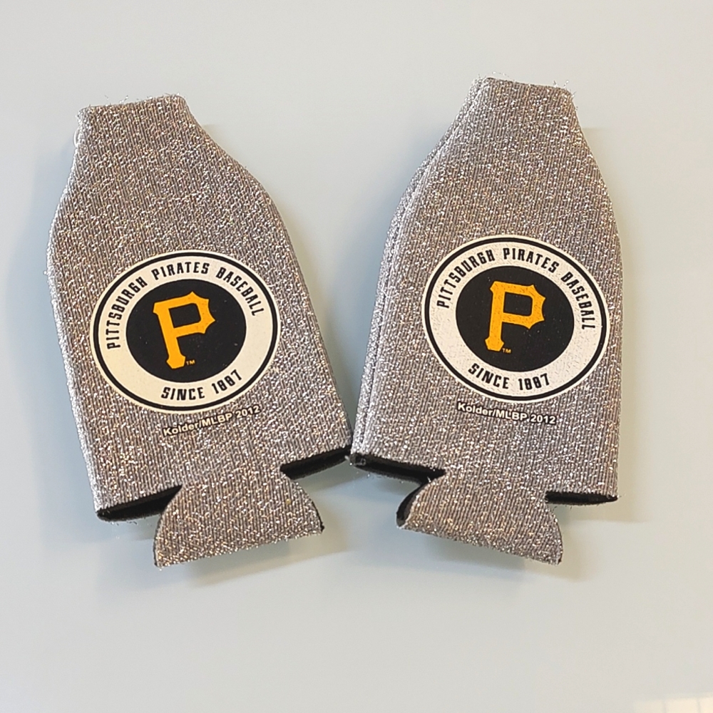 PITTSBURGH PIRATES GLITTER KOOZIE Set of 2